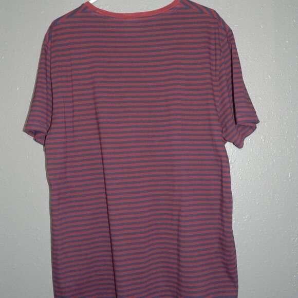 Polo Ralph Lauren Mens Navy Maroon Custom Slim Fit Short Sleeve Shirt Size XL - Picture 2 of 8